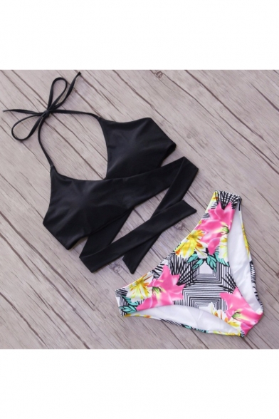 Halter Neck Crisscross Top Printed Bottom Bikini Swimwear, LC436493, Color 1;color 2;color 3;color 4;color 5;color 6
Halter Neck Crisscross Top Printed Bottom Bikini Swimwear, LC436493, Color 1;color 2;color 3;color 4;color 5;color 6