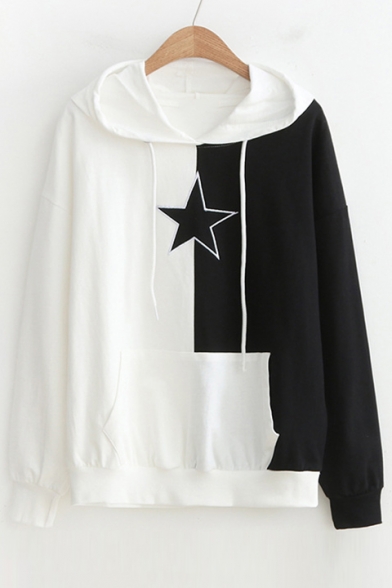 Color Block Star Embroidered Long Sleeve Hoodie, Black;pink;light blue;purple, LC482465
Color Block Star Embroidered Long Sleeve Hoodie, Black;pink;light blue;purple, LC482465