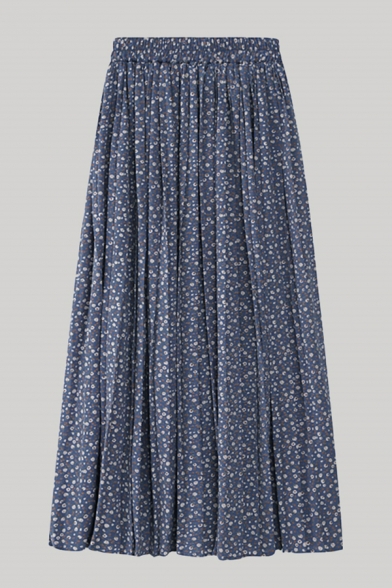 Pretty Girls Ditsy Floral Printed Elastic Waist Long Pleated A-line Skirt in Blue, LM664419
Pretty Girls Ditsy Floral Printed Elastic Waist Long Pleated A-line Skirt in Blue, LM664419