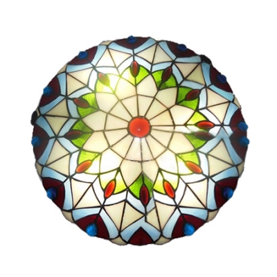 Peacock Stained Glass Tiffany Two-light Flush Mount Ceiling Light in Peacock Pattern, HL403498
Peacock Stained Glass Tiffany Two-light Flush Mount Ceiling Light in Peacock Pattern, HL403498