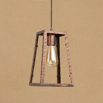 Industrial Single Pendant Light with Novelty Lantern Wire Metal Cage in Rust for Indoor Lighting, Black;rust
Industrial Single Pendant Light with Novelty Lantern Wire Metal Cage in Rust for Indoor Lighting, Black;rust