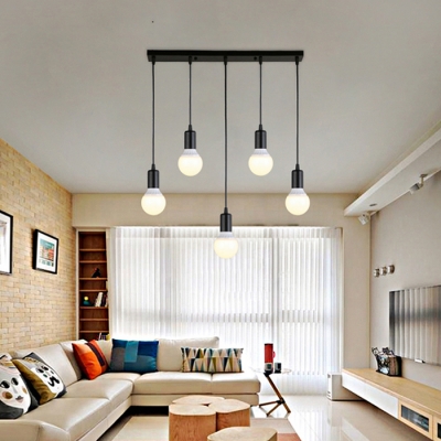 Industrial 20''W Multi Light Pendant in Simple Style, 5 Light, Black/White, HL460536
Industrial 20''W Multi Light Pendant in Simple Style, 5 Light, Black/White, HL460536