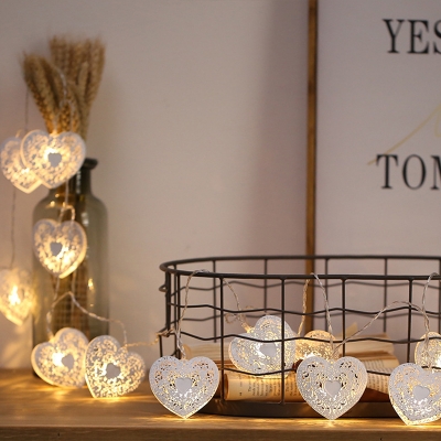 Modernist Etched Heart-Shape Light String Plastic 13.1/19.6 Ft 20/40 Heads Christmas LED Fairy Light in White, HL626637
Modernist Etched Heart-Shape Light String Plastic 13.1/19.6 Ft 20/40 Heads Christmas LED Fairy Light in White, HL626637