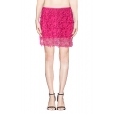 Favorite Mini Skirt with Floral Crochet Overlay