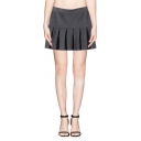 Elastic High Waist Pleated Mini Skirt