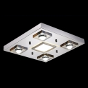 Contemporary Style LED Island Light Features Square Steel Base Creating Grand Addition to Your Home Decor