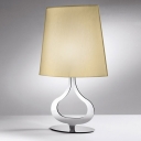 Elegant Fabric Shade and Chrome Finished Base Modern Designer Table Lights