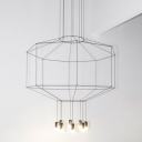 Exclusive Offer Octagonal Wire Long Pendant with 8 Lights