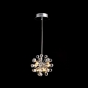 Delicate Clear Crystal Balls and Polished Chrome Finish Add Glamour to Delightful Mini Pendant Light