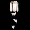 Hanging Lovely Resin Angles Crystal Glass Rods Falling Flush Mount Light Accented by Crystals