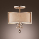 Wonderful Ceiling Light Features Graceful Frame Hanging Crystal Droplet Add Classic Romantic Touch