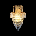 Lavish Wall Sconce Offers Stunning Statement with Strands of Crystal Beads