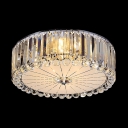 Functional and Beautiful Crystal Prisms Falling Round Flush Mount Lighting