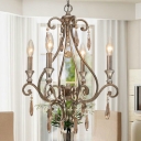 Four-light Wrought Iron Chandelier Makes Impressive Statement in Your Home