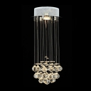 Crystal Shower Chandelier Suspended Cluster of Stunning Crystal Balls