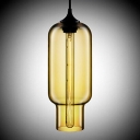 Open-Mouthed Colored Glass LOFT Industrial Mini Pendant