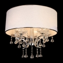 Gorgeous Clear Crystal Diamond Droplets Cream Shade Electroplated Chandelier