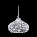 Bowl Shaped Mini Pendant Lighting Shine with Graceful Clear Crystals