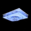 Majestic and Charming LED Crystal Flush Mount Shine with Crystal Diamond Droplets