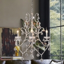 Graceful Scrolling Arms Add Glamour and Elegance to Stunning Crystal Chandelier
