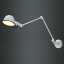 Chic and Lovely White Industrial Wall Light with Boom Arm in 35.4”Wide