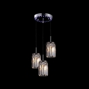 Contemporary Design with Beautiful Clear Crystal Graces Intricate Striking Ceiling Light