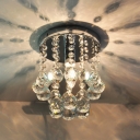 Clear Crystal Balls Falling Round Foyer Small 7