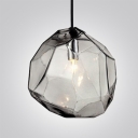 Crystal Ice Cube in Blue/Orange/Grey Novel Pendant Light