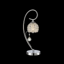 Add Some Glamour to Your Decor with Graceful Curving Scrolling Crystal Table Lamp