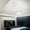 Modern Clear Ring Shaded Creative Flush Mount Ceiling Light