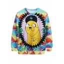 Mr.Banana Print Multi Color Sweatshirt