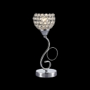 Table Lamp Accented with Hand-cut Crystal Creates Additional Facets forLight to Bounce Around the Room