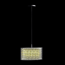 Contemporary Extraordinary Pendant Light Composed ofl Polished Chrome Finish Adorned with Sparkling Crystals