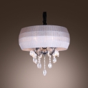 Changing Color Drum Shade Brilliant and Beautiful Hand Cut Crystals Chandelier