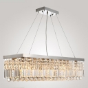 Gorgeous Glamour and Geometric Discipline Meet Stunning Crystal Pendant Chandelier