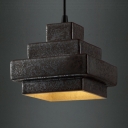 Rustic Black  1 Light Pendant