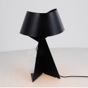 Modern Metal Made Mini Table Lamp in White/Black/Red