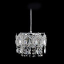 Clear Crystals Accented and Chrome Finished Modern and Elegant Mini Pendant Lights