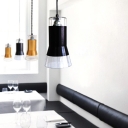 Ice Cup Metal And Glass Pendant Light For Dining Room 4.7”Wide