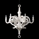White Chandelier Classic Paper