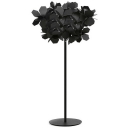 Mysterious Modern Black Flower Covered Floor Lamp