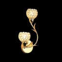 Add Spectacular Sparkle to Your Home with Luxury Gold Finish Crystal Wall Sconce