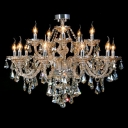 Elegant and Romantic 15-Light Large Dining Room Luxurious Chandelier Lights