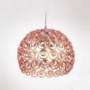 Add Dazzling Look with Romantic Beautiful Crystal and Aluminum Pendant Light Fixture