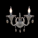 Graceful Two Candle Lights Wall Sconce Offers Gleaming Embelishment Perfect for Living Room