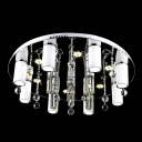 Bold and Elegant LED Flush Mount Ceiling Light Shine with Bright Crystals