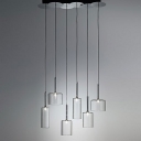 Six Lights Wonderful and Stunning Glass Designer Multi-Light Pendant Light