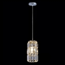 Hand-cut Clear Crystal Column Design Pendant Light Creating Welcomed Addition to Your Decor