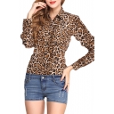 Leopard Print Chiffon Shirt