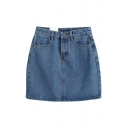 Mini Bodycon Vintage Denim Skirt